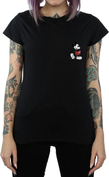 Immagine prodotto Disney Mickey Mouse Kickin Retro Chest Maglietta Donna (M)