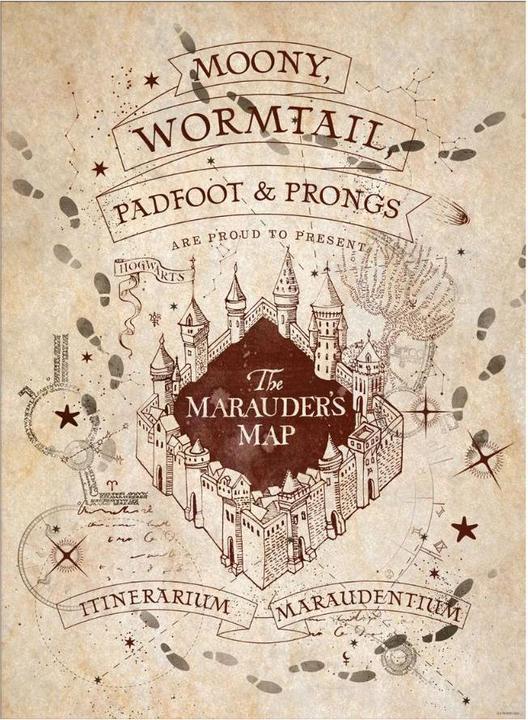 Actual product image Pyramid HARRY POTTER - Map & School List - Set 2 Posters 52 x 38cm