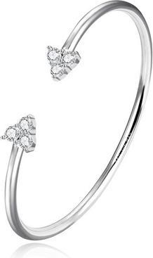 Agato Solid open bracelet with zircons AGB782