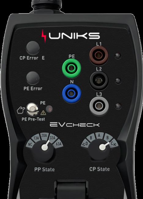 Actual product image Uniks Test adapter set for measurement at charging stations for electric vehicles (CAT II)