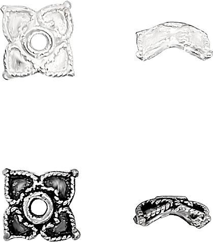 Actual product image Leyda Blossom Bead Caps