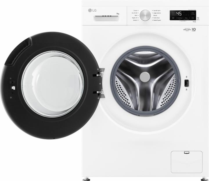 Actual product image LG F4NX1009NWB Washing machine 9 Kg Class A (9 kg, Left)