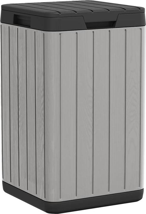 Actual product image VidaXL Outdoor-Mülltonne Grau 38x38x65 cm PP,Farbe: Grau (80 l)