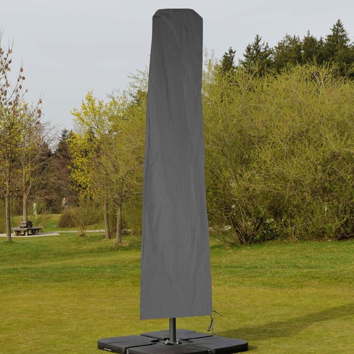 Actual product image Swisshandel24 Protective cover Meran for market umbrella up to 5m, cover cover with zipper anthracite