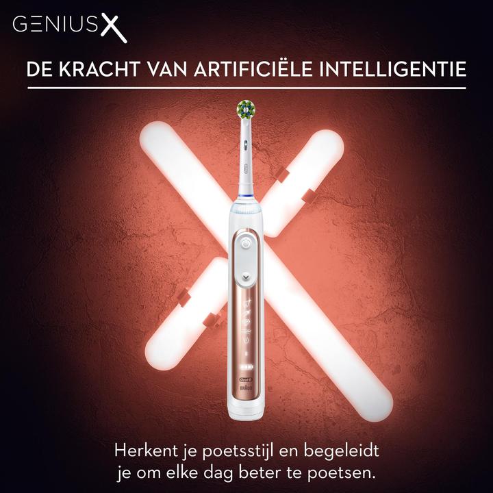 Actual product image Oral-B Genius X Electric Toothbrush Rose Gold (Oscillating toothbrush)