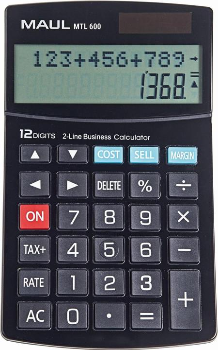 Produktbild Maul Taschenrechner MTL600 Schwarz (Batterien)