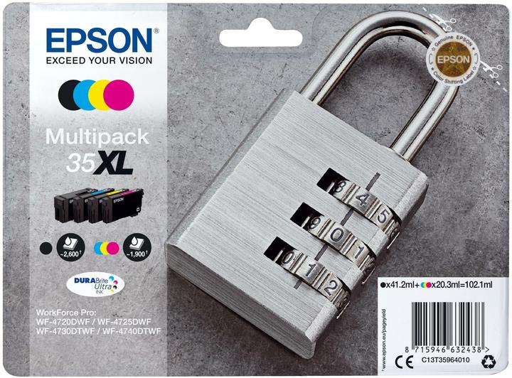 Produktbild Epson 35XL DuraBrite Ultra Multipack (M, BK, C, Y)