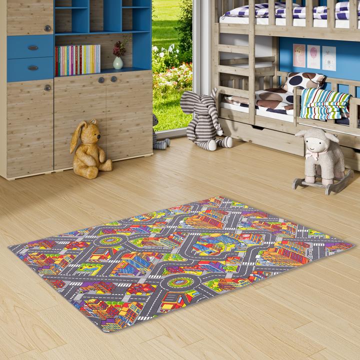 Immagine prodotto Snapstyle I bambini giocano tappeto Street Rug 3D Big City (100 x 400 cm)