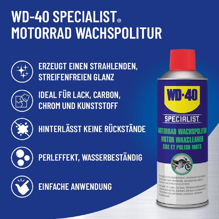 Actual product image WD-40 Motorbike wax polish (400 ml)