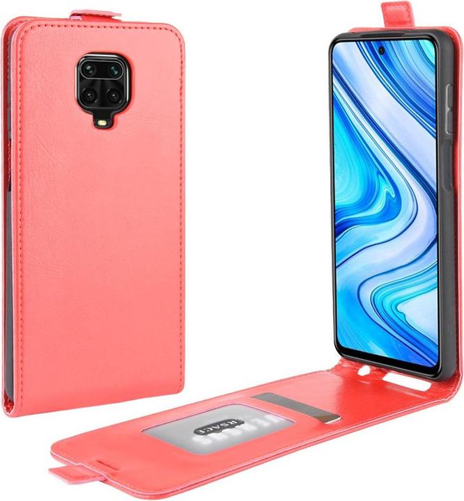 Image du produit Cover-Discount Xiaomi Redmi Note 9 Pro - Étui Flip classique Vertical Rouge (Xiaomi Redmi Note 9 Pro Max, Xiaomi Redmi Note 9S, Xiaomi Redmi Note 9 Pro)