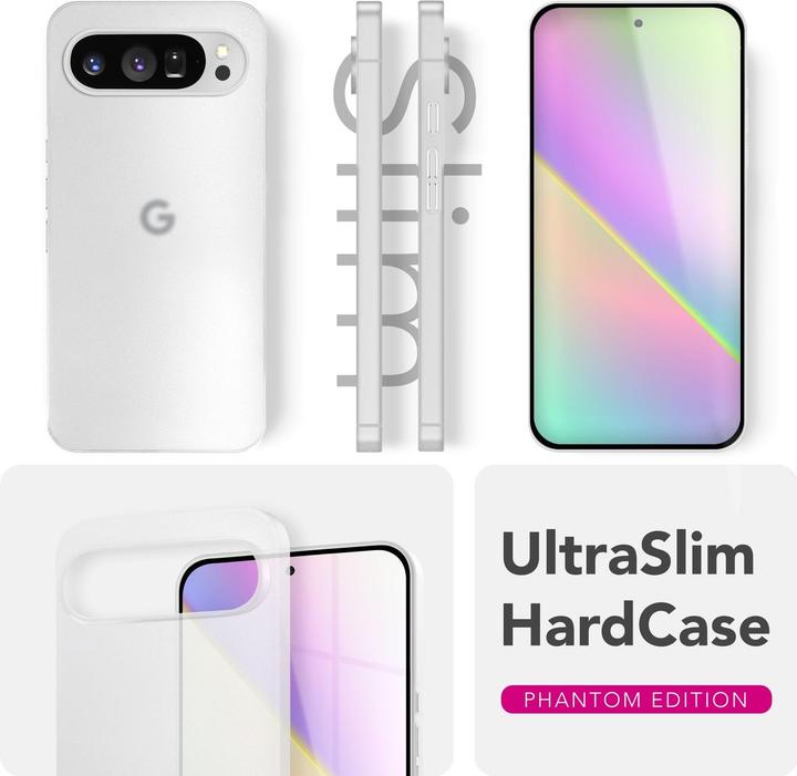 Immagine prodotto Nalia Phantom - 0,3mm Extrem Dünn, Federleicht, Mattiert, Minimalistisch - Ultra-Slim Handycase (Google Pixel 9 Pro XL)