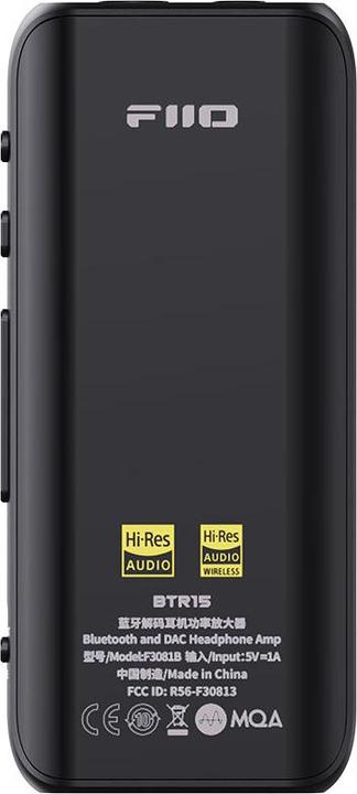 FiiO BTR15 (USB-DAC, Display, Gain-Schalter, Mikrofon, Klangregelung, Bluetooth)