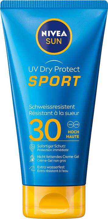 NIVEA UV Dry Protect Sport Tube (Sun cream face, SPF 30, 175 ml, 200 g)