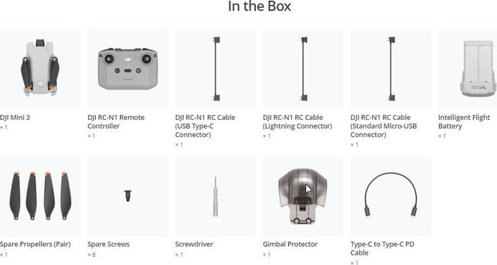 Produktbild DJI Mini 3 (38 min, 249 g, 48 Mpx)