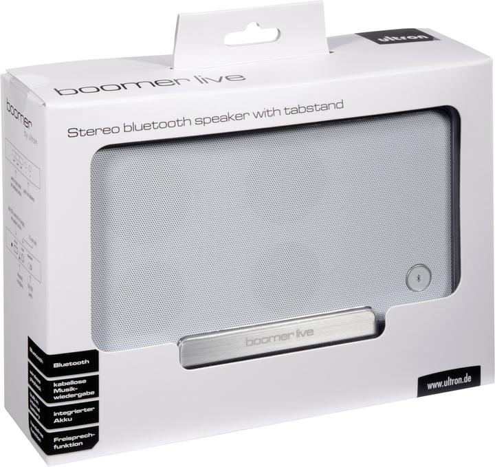 Actual product image Ultron boomer live, 2x RMS, Bluetooth 2.1, LiPo (4 h, Battery operated)