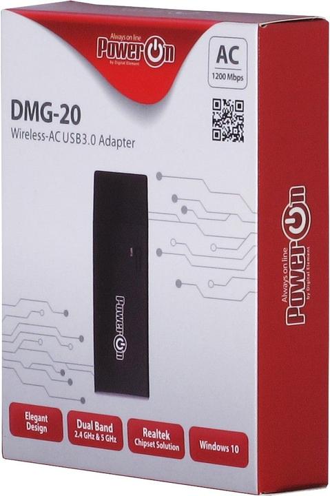 Produktbild Intertech Wireless AC 1200 Stick, USB 2.0, /, Realtek 8812AU (USB)