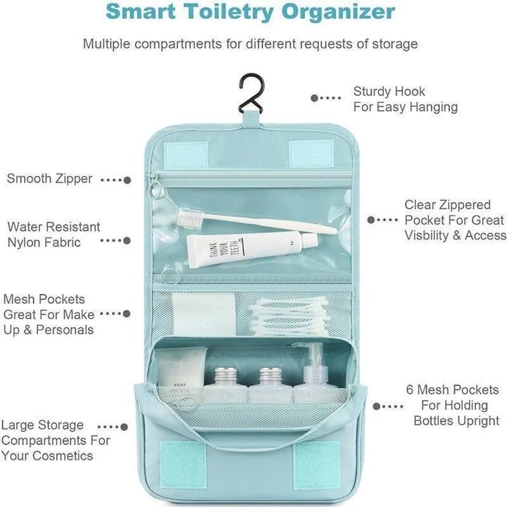 Immagine prodotto Only-Bags.Store Borse da toilette, borse per il trucco, solide, pieghevoli, borse per cosmetici, da viaggio, in