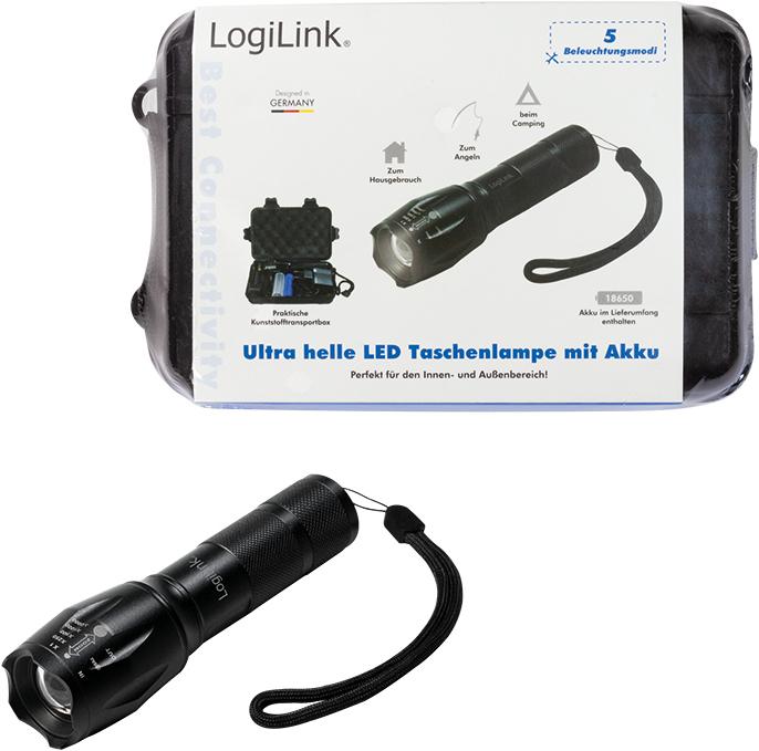 Produktbild LogiLink Taschenlampe (13.20 cm, 800 lm)