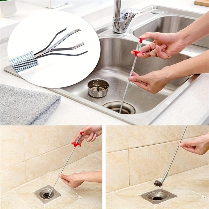 Actual product image PhoneLook Flexibles Reinigungswerkzeug für Abfluss mit Greifarm zur Verstopfungsbeseitigung (160 cm)