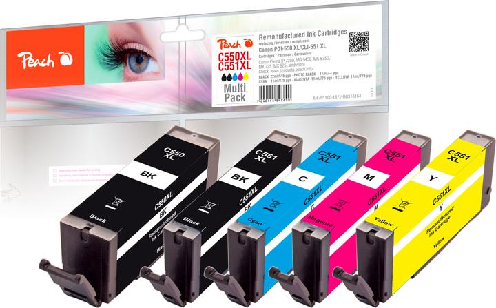 Peach C550XL / C551XL, 1x 1x Photo 1x 1x 1x (M, FC, C)