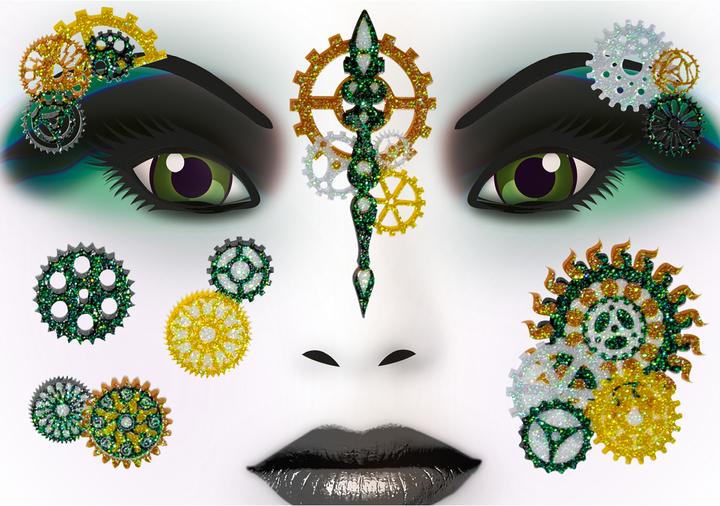 Actual product image HERMA Face Art Sticker