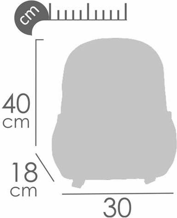 Image du produit DeCuevas Sac à dos scolaire Coloré Blomster 40 x 18 x 30 cm