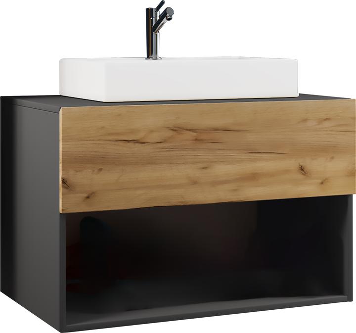 Image du produit VCM 2 pcs. bloc de bain lavabo tiroir Meuble de salle de bain "Lendas II