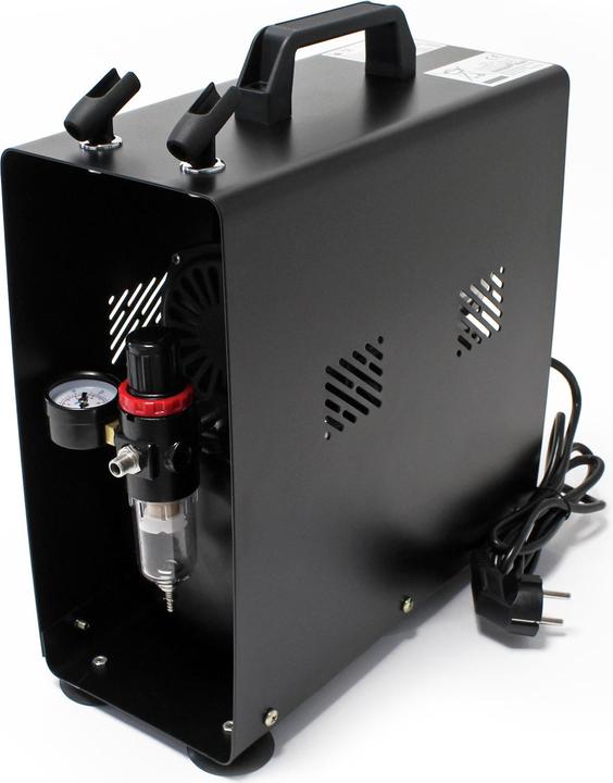 Image du produit Wiltec Compresseur Airbrush AF186A Réserv. air 1 cyl. 4 bar Coup. automatique (4 bar, 3 l)