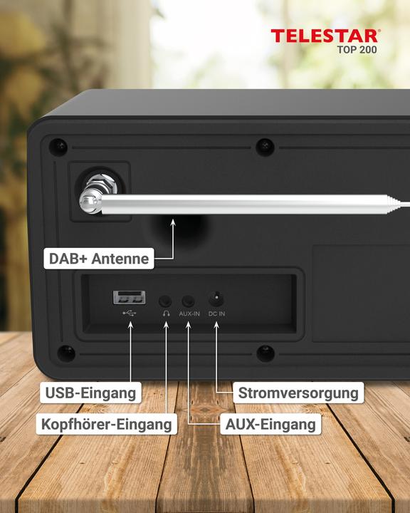 Actual product image Telestar Top 200 (Web radio, DAB+, FM, Wi-Fi, Bluetooth)