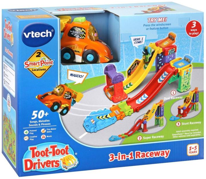 Actual product image VTech 527503 Toot - Toot Baby 3 in 1 Tracks with Vehicles and Music (English Version) 12+ Months