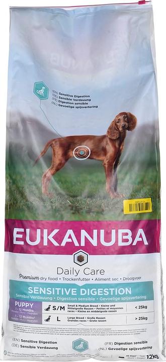 Image du produit Eukanuba Puppy Daily Care Sensitive Digestion - Croquettes pour chiens - 12 kg (Chiot + chaton, 1 pcs, 12000 g)