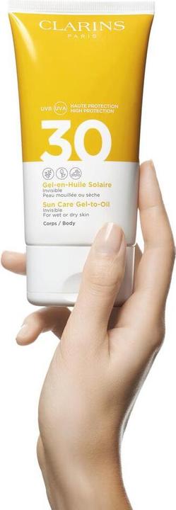 Image du produit Clarins Soleil - Gel-en-Huile Solaire Corps SPF30 (Crème solaire, SPF 30, 150 ml, 197 g)
