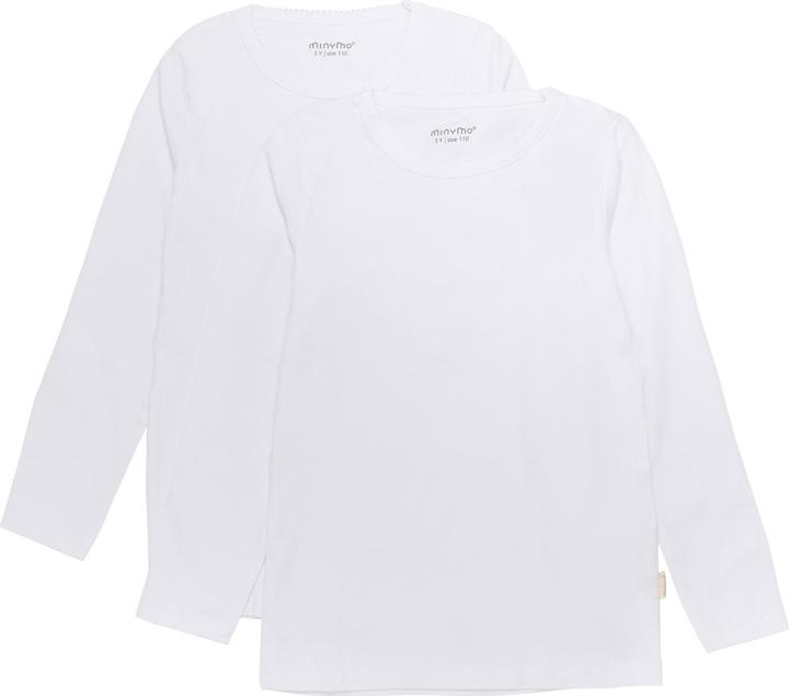 Produktbild Minymo Kid's Basic 35 T-Shirt L/S (2-Pack) (128)