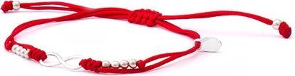 Immagine prodotto Beneto Bracciale infinito cabala rosso in corda AGB383 (L)