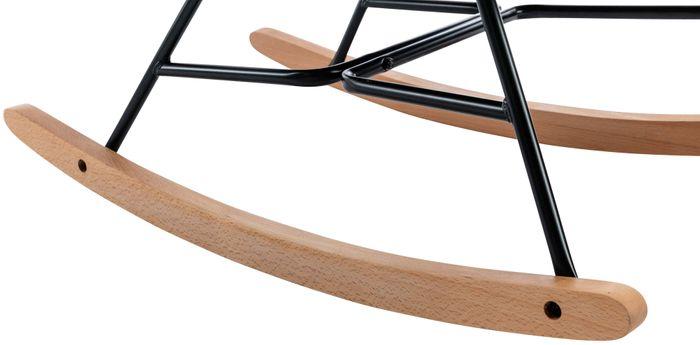 Actual product image CLP Sanka Velvet Rocking Chair, black