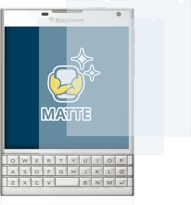 Productafbeelding BROTECT Entspiegelungsfolie Displayschutz Displayschutzfolie Folie Matt (2 Stuk, Blackberry Paspoort)