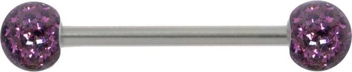 Actual product image Bijouteria Tongue piercing (Surgical steel 316L, Epoxy resin, Zirconia)