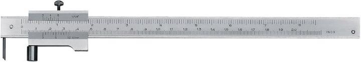 Actual product image Neriox Stainless scribe gauge with stop roller, vernier mm/inch