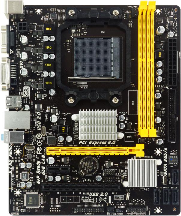 Actual product image Biostar MB A960D+ V3,AM3,mATX,DDR3,VGA,AMD (AM3+, AMD 760G, mATX)