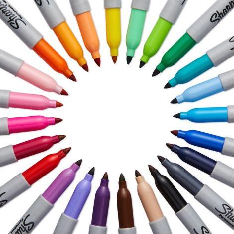 Produktbild Sharpie Fein (Grau, Mehrfarbig, 18 x)