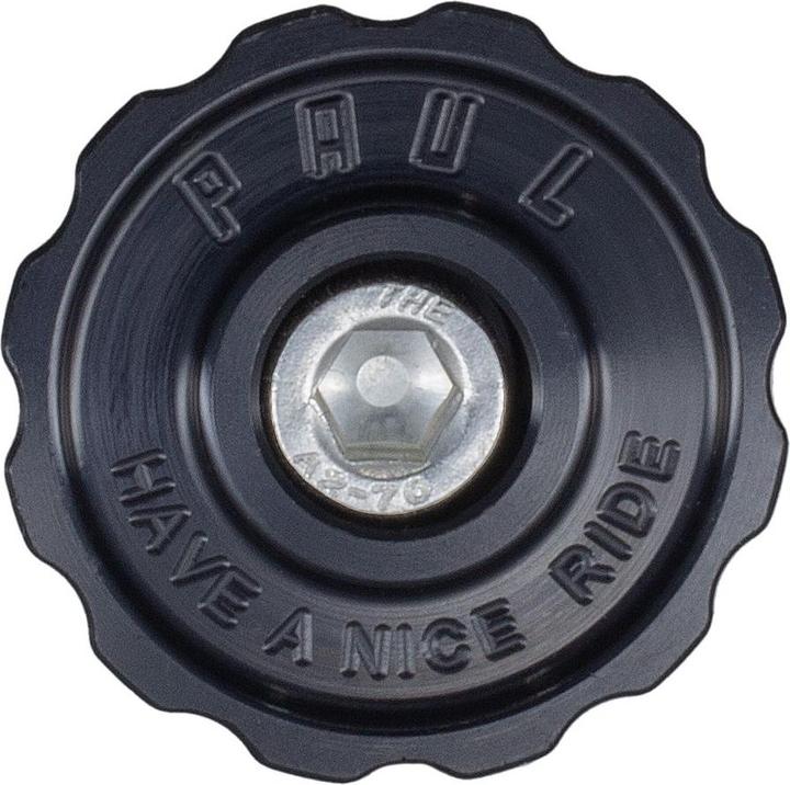 Actual product image Paul Component Engineering Paul Component Stem Cap, 1 1/8", black