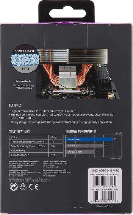 Immagine prodotto Cooler Master Composto termico MasterGel Maker (11 W/m K, 12 g)
