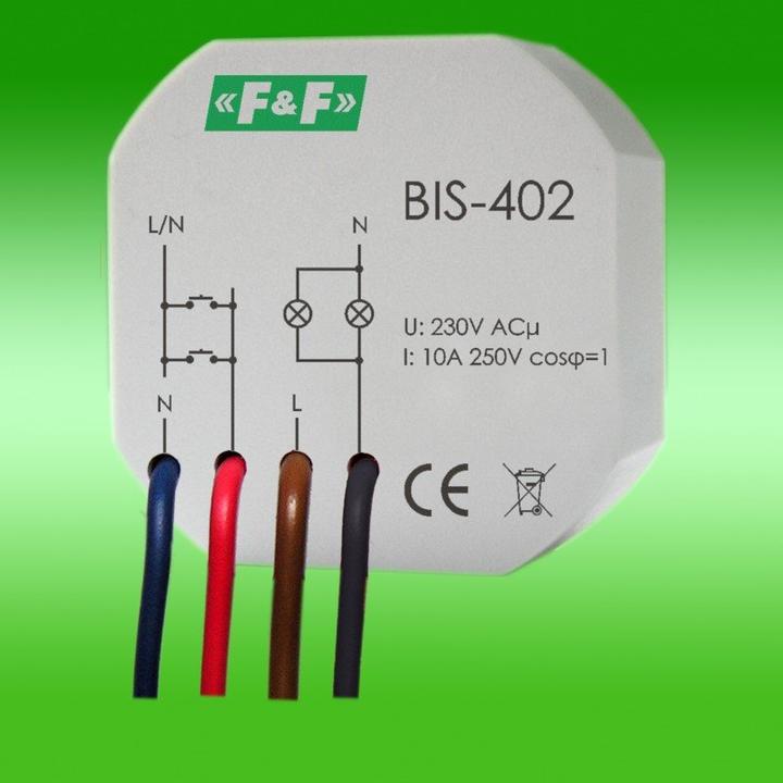 Actual product image F&R Impulse relay 230V 16A, mounting in a flush-mounted box - BIS-402