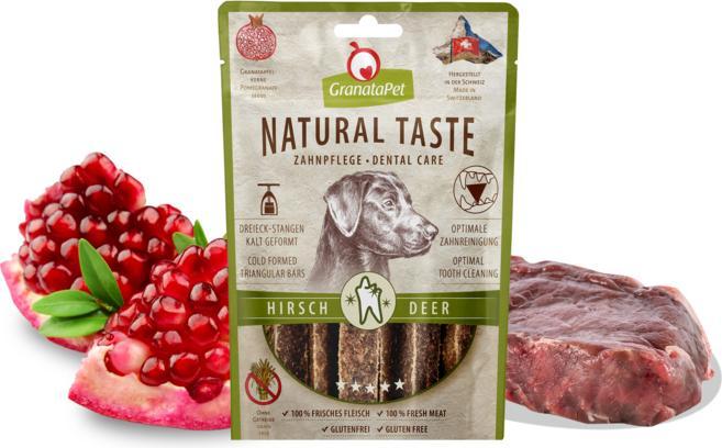 Actual product image Granatapet Natural Taste Dental Care Hirsch (Adult, 70 g)