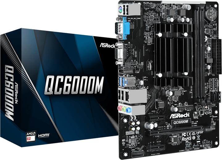 Image du produit AsRock QC6000M (Socket G3, Intel SoC, mATX)