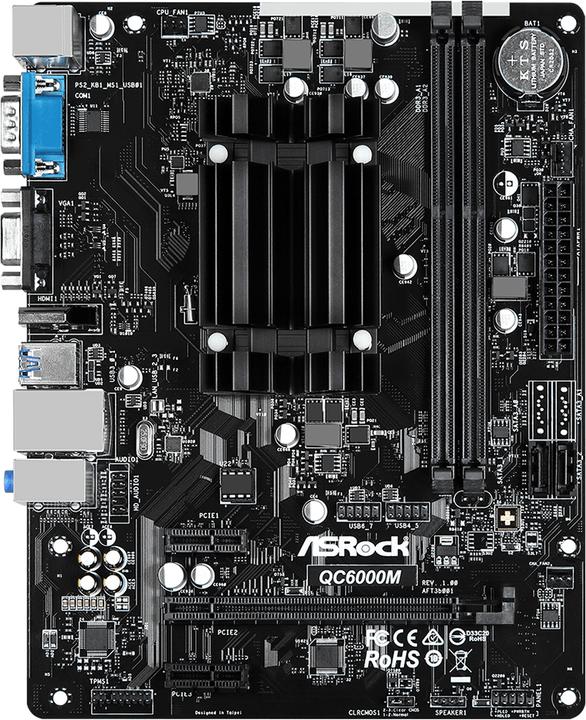Image du produit AsRock QC6000M (Socket G3, Intel SoC, mATX)