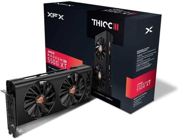 Produktbild XFX RX 5500 XT THICC II Pro GDDR6 3xDP HDMI (8 GB)