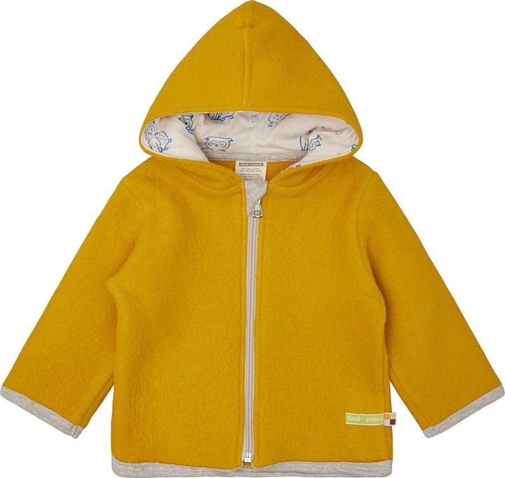 loud + proud Wollfleece-Jacke mit Kapuze
