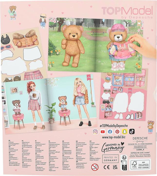 Immagine prodotto Magni Libro di adesivi Depesche TOPModel TEAM TEDDY