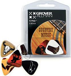 Grover Allman GA Picks Country Music Multi Pack (5) (5 x, 0.80 mm)